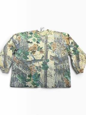 Vintage Jerzees Adult 2XL Long Sleeve T Shirt in RealTree